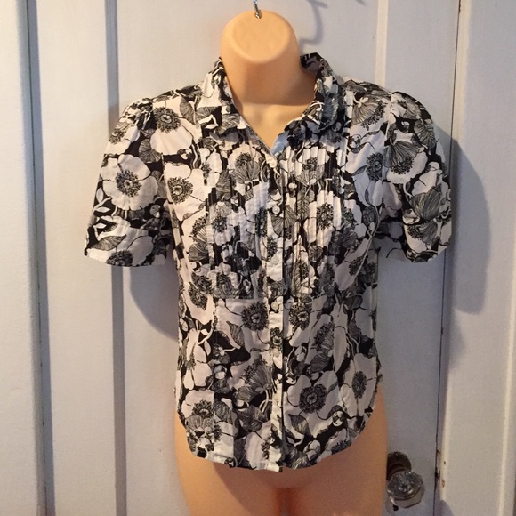 Paul & Joe Tops - COPY - Paul & Joe for Target white and black shirt